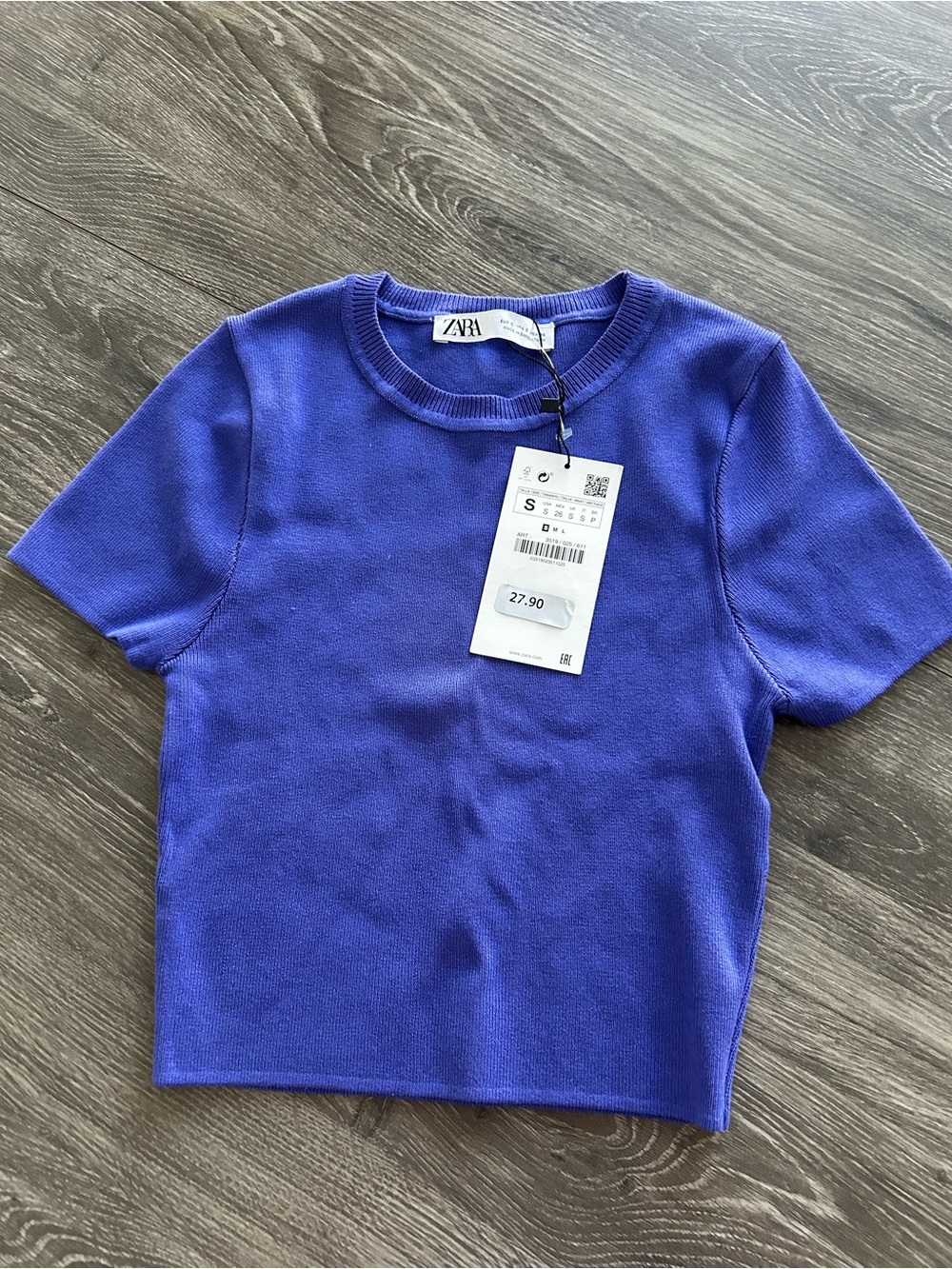 ZARA Purple Top. Size Small. NEW